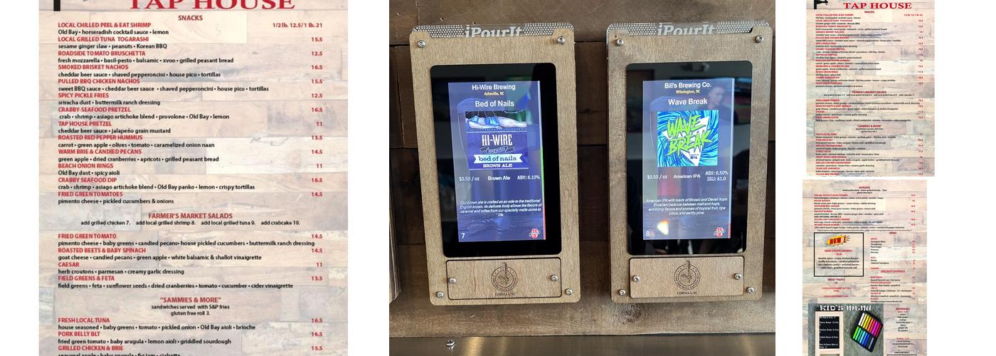 Off the Wall Tap House Menu