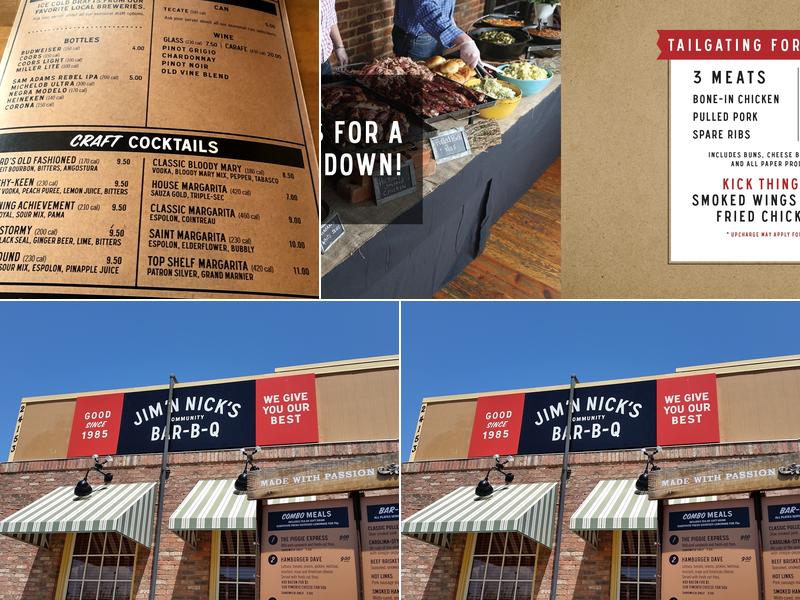 Jim 'N Nick's Bar-B-Q Menu