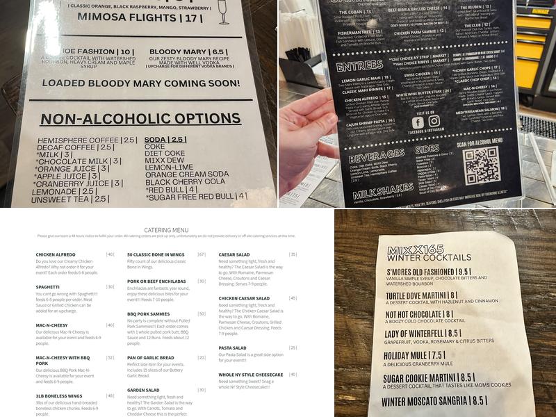 MIXX 165 Menu