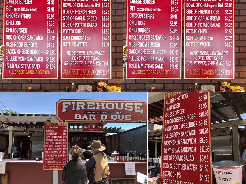 Firehouse Grill and Saloon Menu