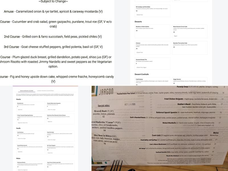 Jargon Menu