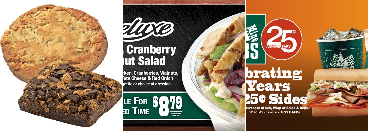 Silver Mine Subs Menu