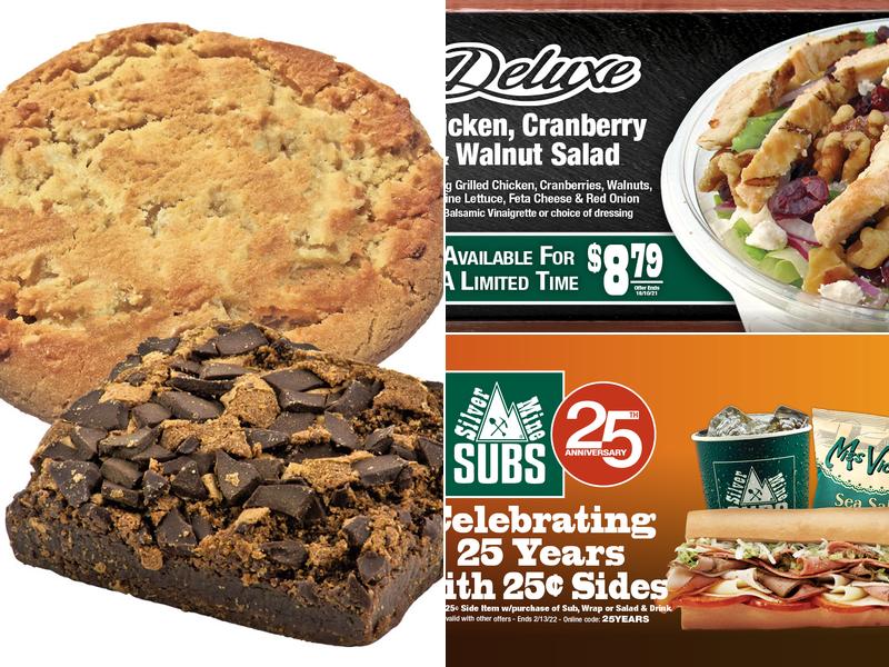 Silver Mine Subs Menu