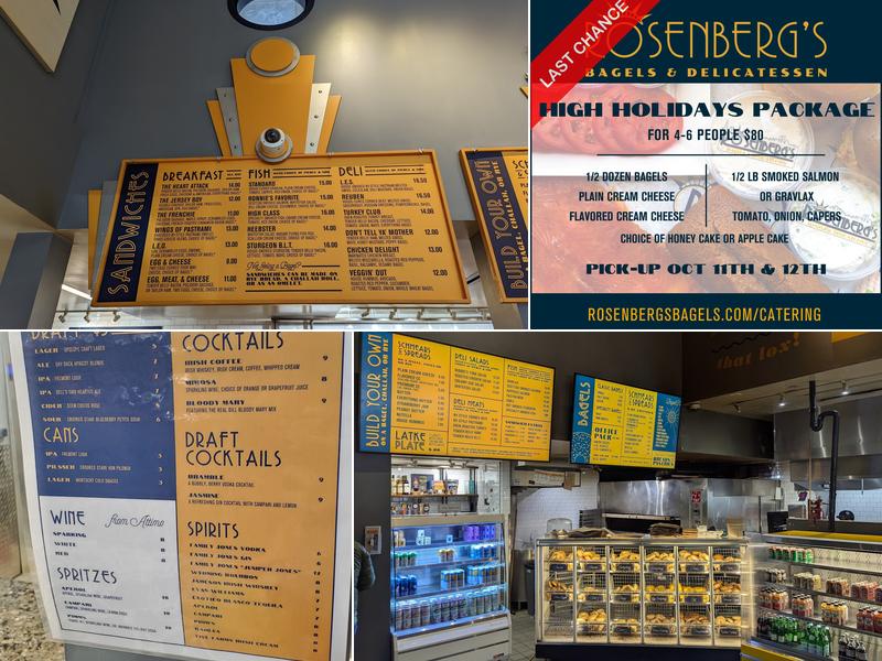 Rosenberg's Bagels & Delicatessen (Stanley Marketplace) Menu