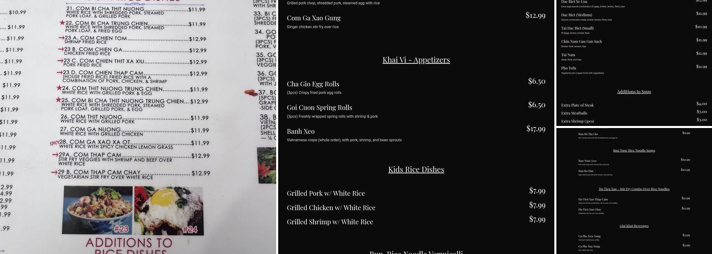 Pho 43 Menu