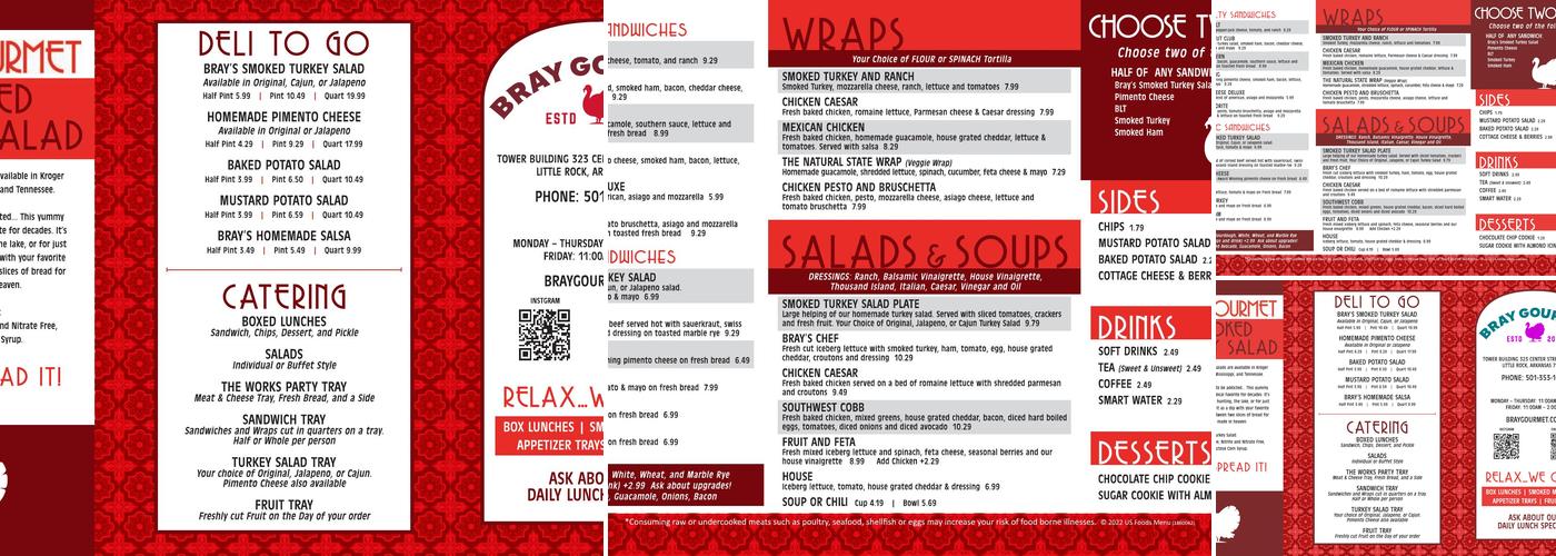 Bray Gourmet Menu