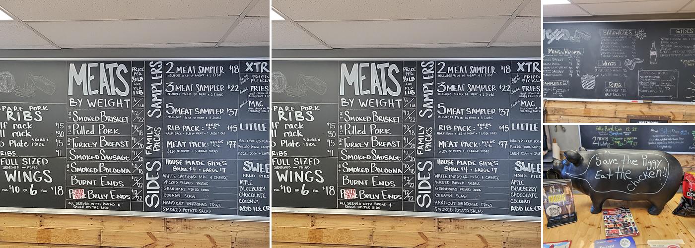 SAUCED Barbeque & Brews Menu