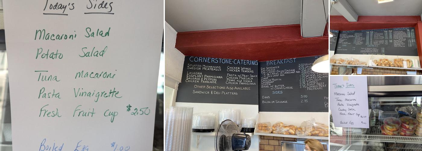 Cornerstone Menu