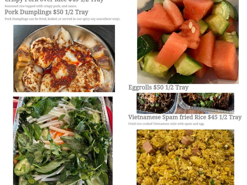 Banh Meee Menu