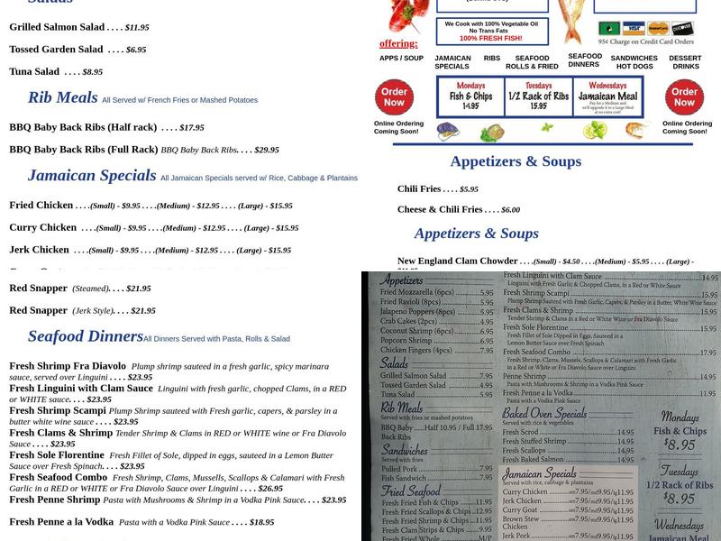 East Main Fish & Chips Menu