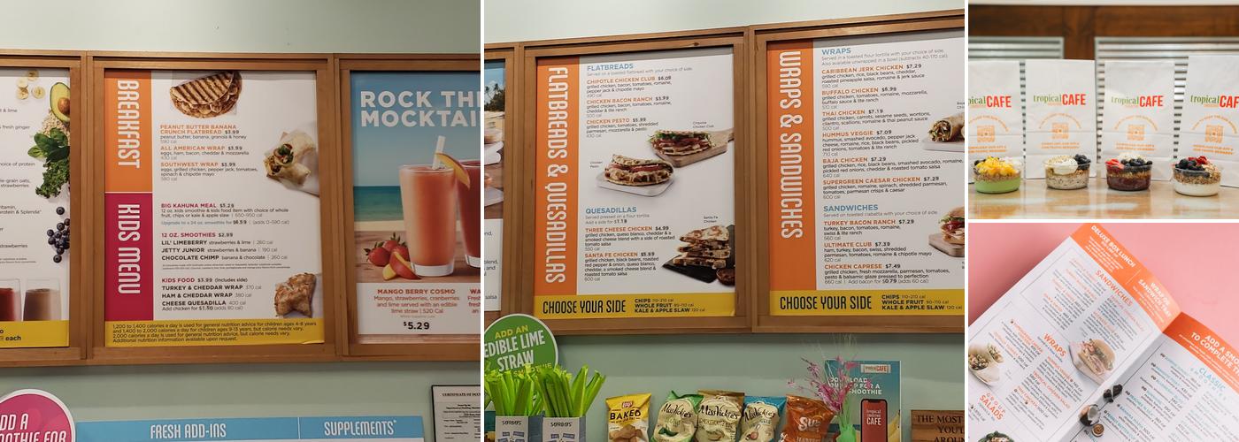 Tropical Smoothie Cafe Menu