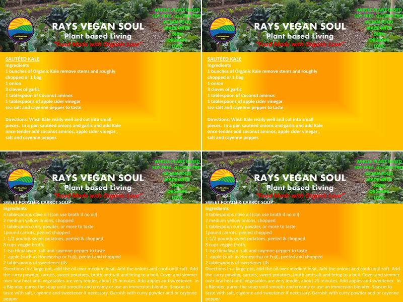 Rays Vegan Soul Menu