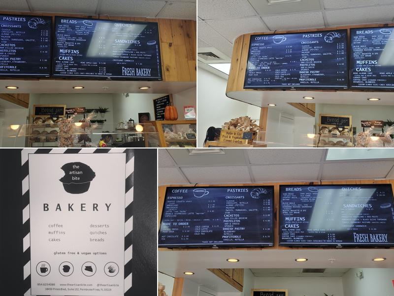 The Artisan Bite Menu