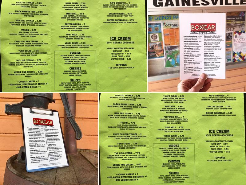 Parkside Convenience Menu