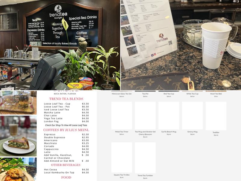 Trend Tea Menu