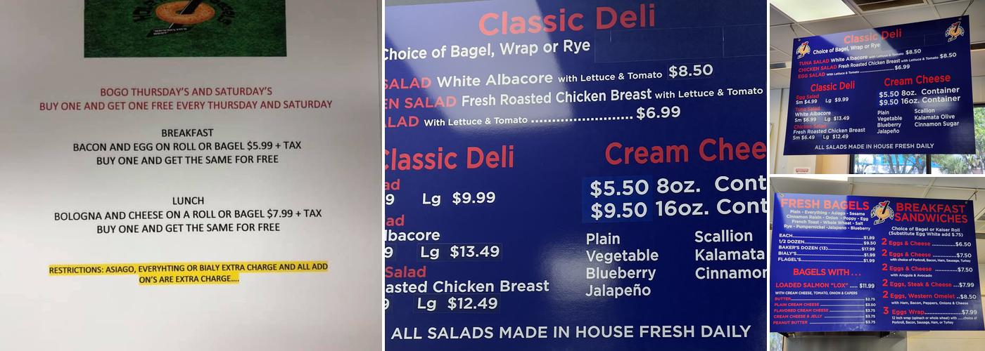 Hole in 1 Bagels & Deli Menu