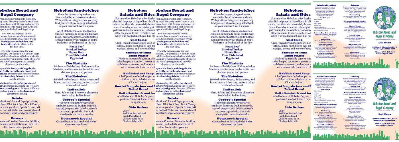 Hoboken Bread & Bagel Co Menu