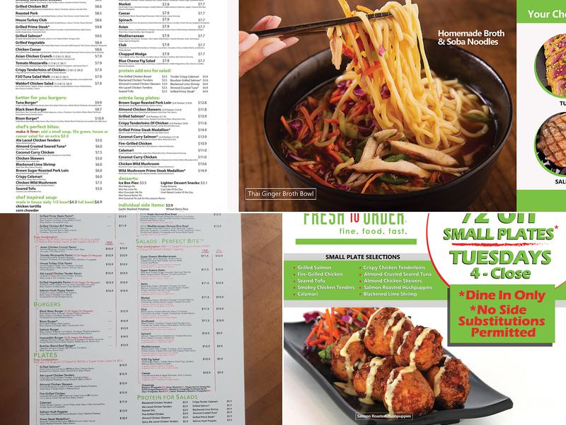 Fresh to Order - Cumberland Mall Menu