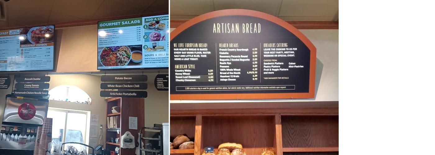 Kneaders Bakery & Cafe Menu