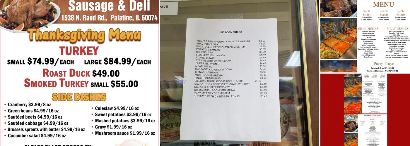Smakowski's Deli Menu