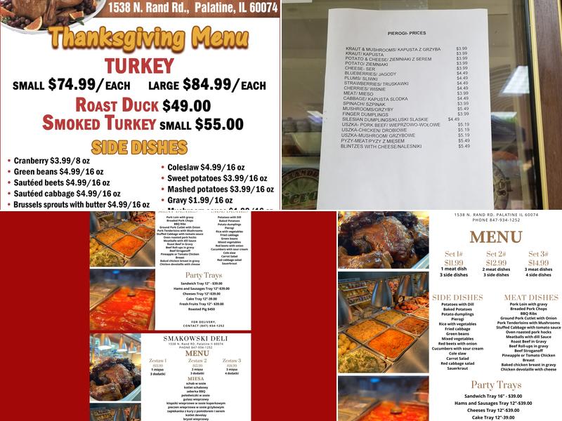 Smakowski's Deli Menu