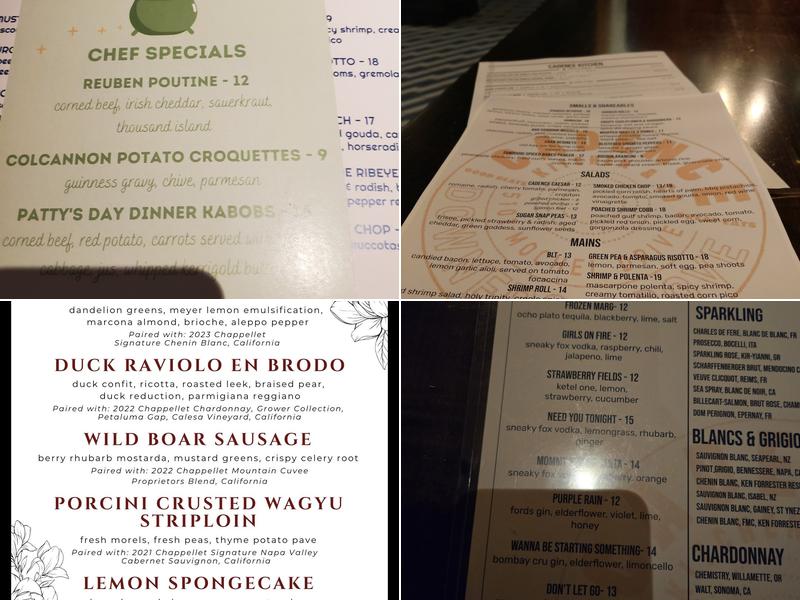 Cadence Kitchen & Co Menu