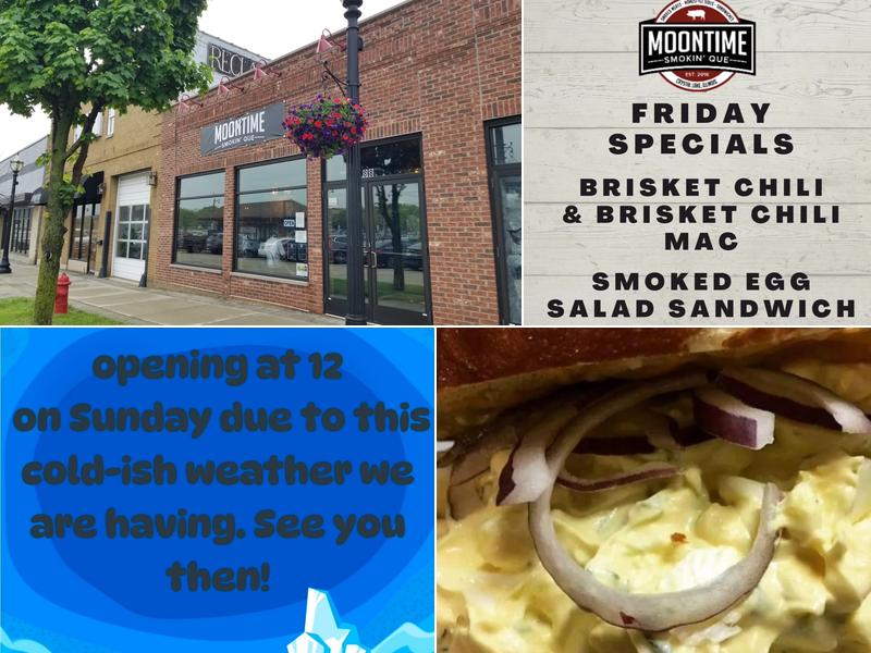 Moontime Smokin' Que 88 Railroad St Unit A, Crystal Lake