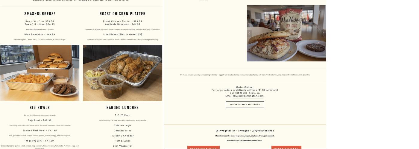 Hive Menu