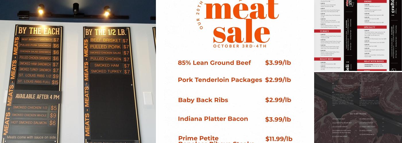 The Butcher's Block Menu