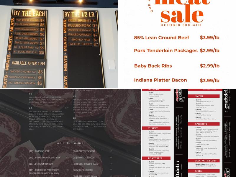 The Butcher's Block Menu