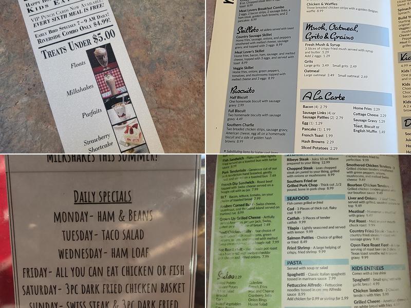 Riverside Cafe Menu