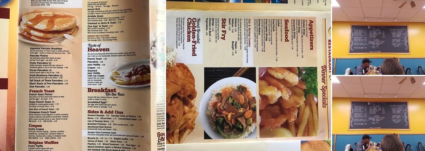 Omeletty's Menu
