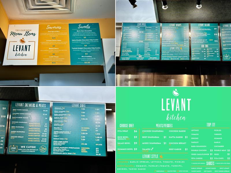 Levant Kitchen Menu