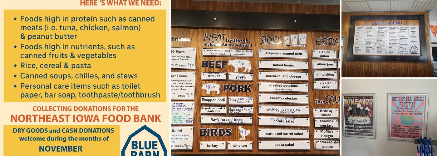Blue Barn BBQ Menu