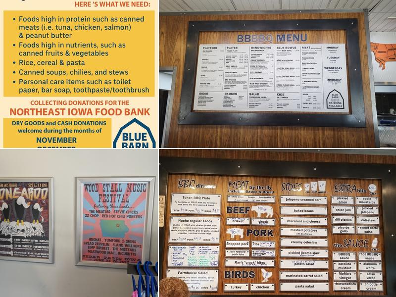 Blue Barn BBQ Menu