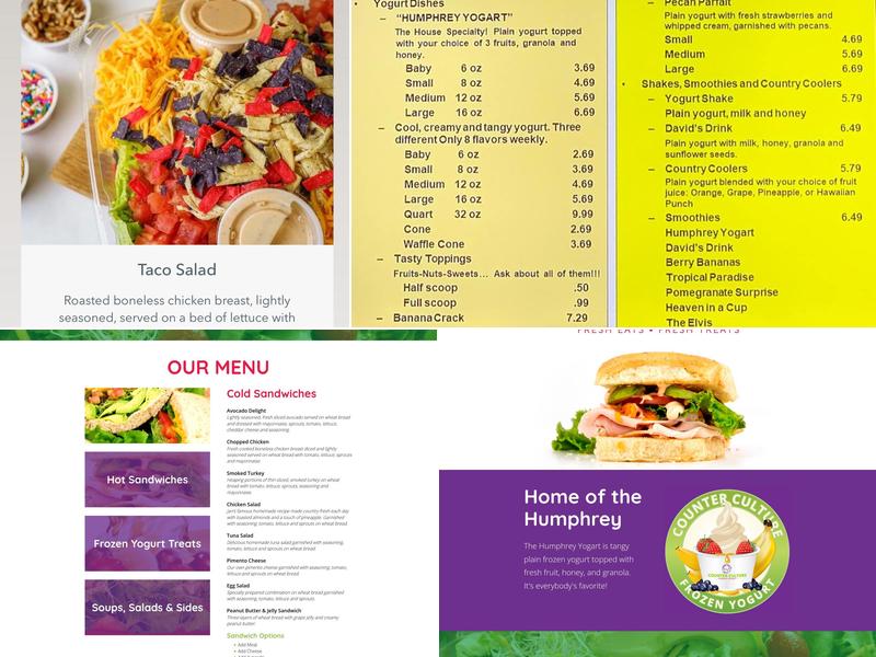 Counter Culture Menu