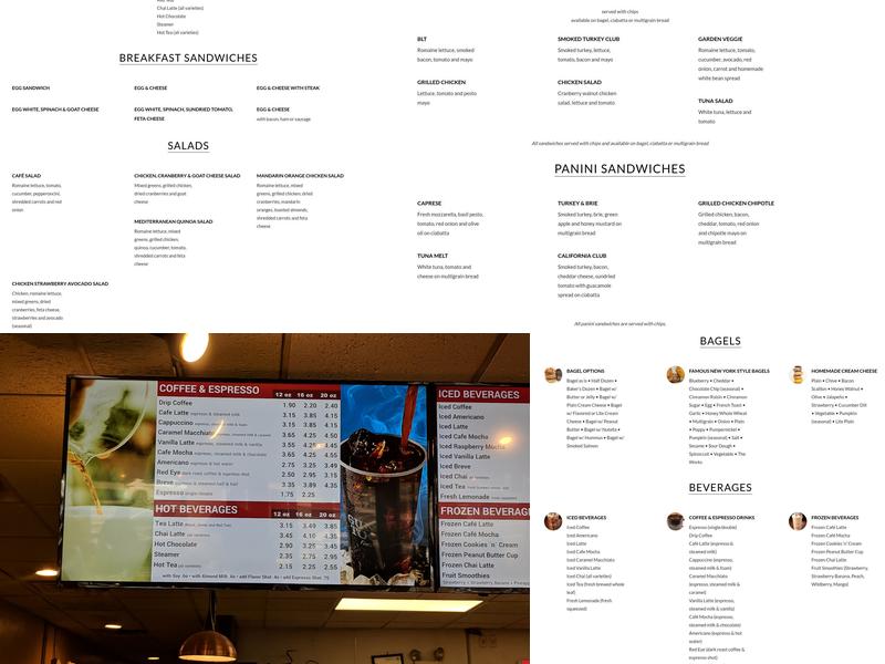 Gunther Tooties Menu