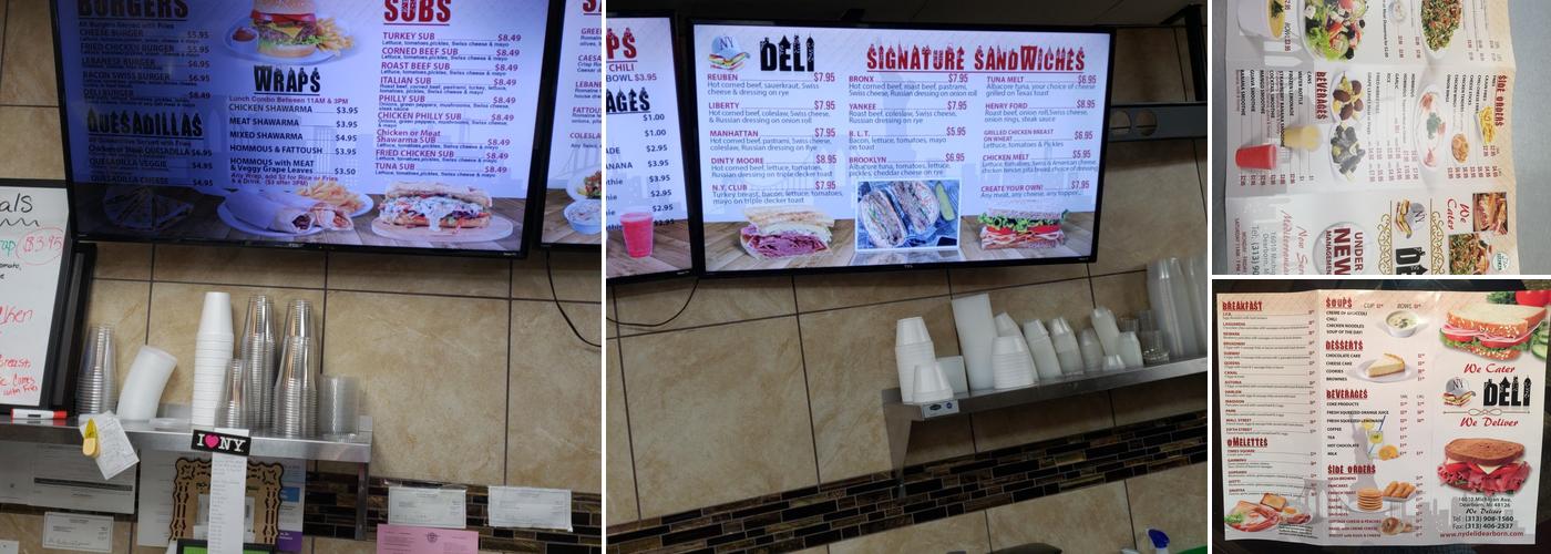 New York Deli Menu