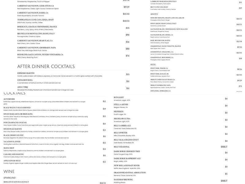 Kitchen Proper Menu