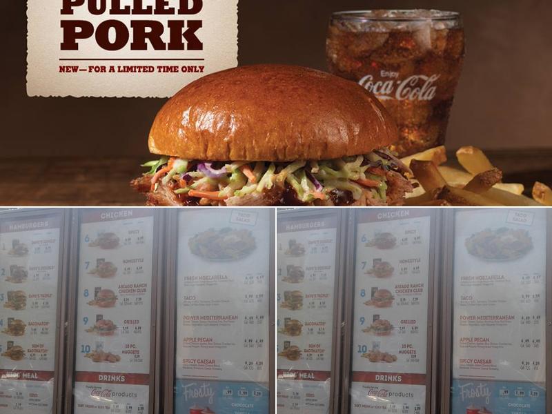 Wendy's Menu