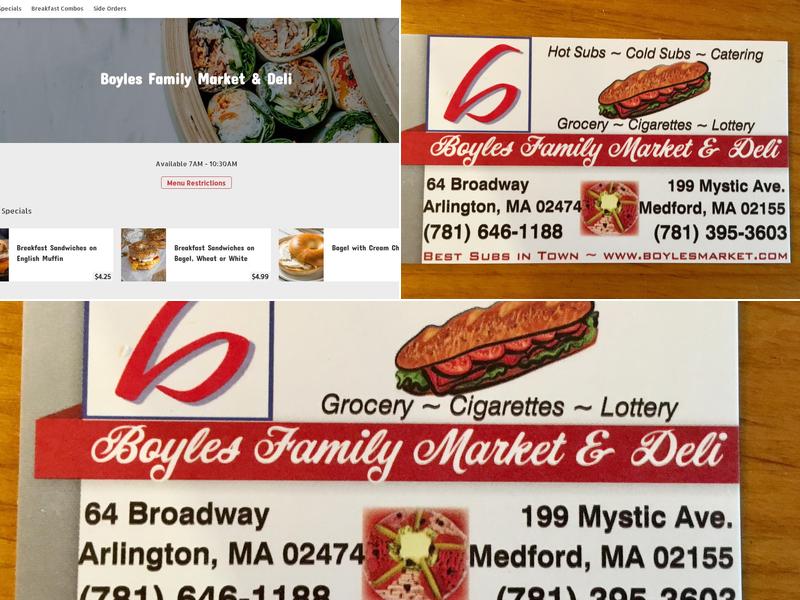 Boyles Market - Subs & Deli Menu
