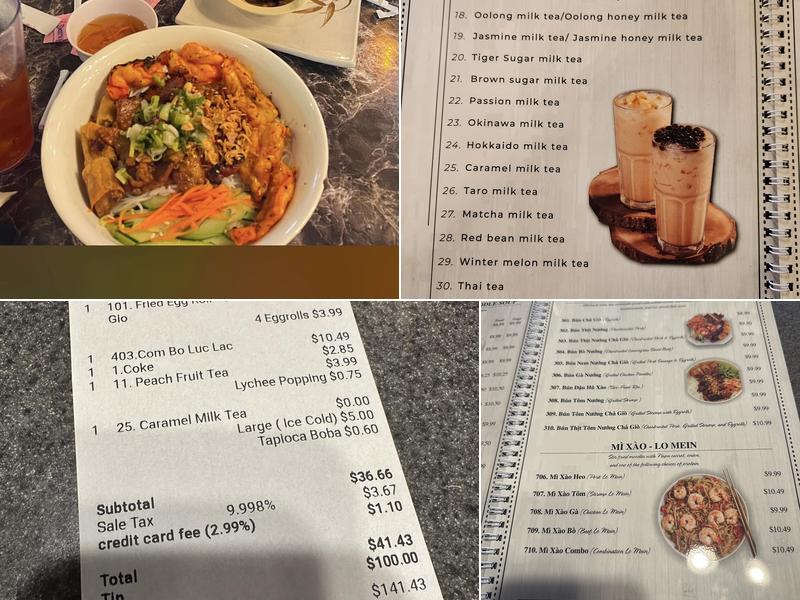 Pho Saigon Vietnamese Noodle & Grill Menu