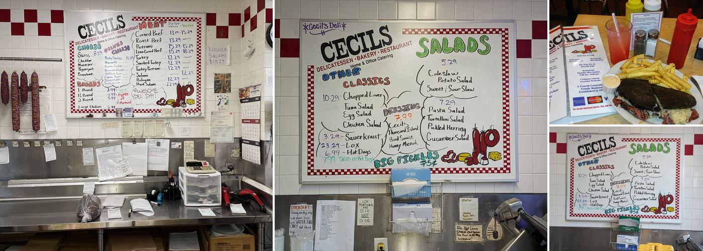 Cecil's Menu