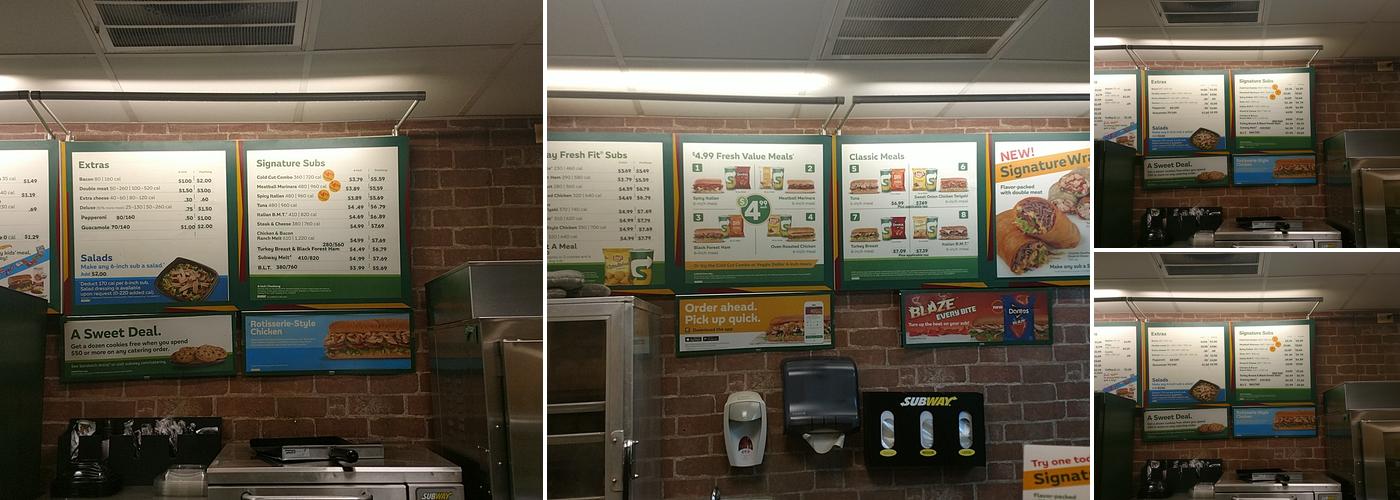 Subway Menu