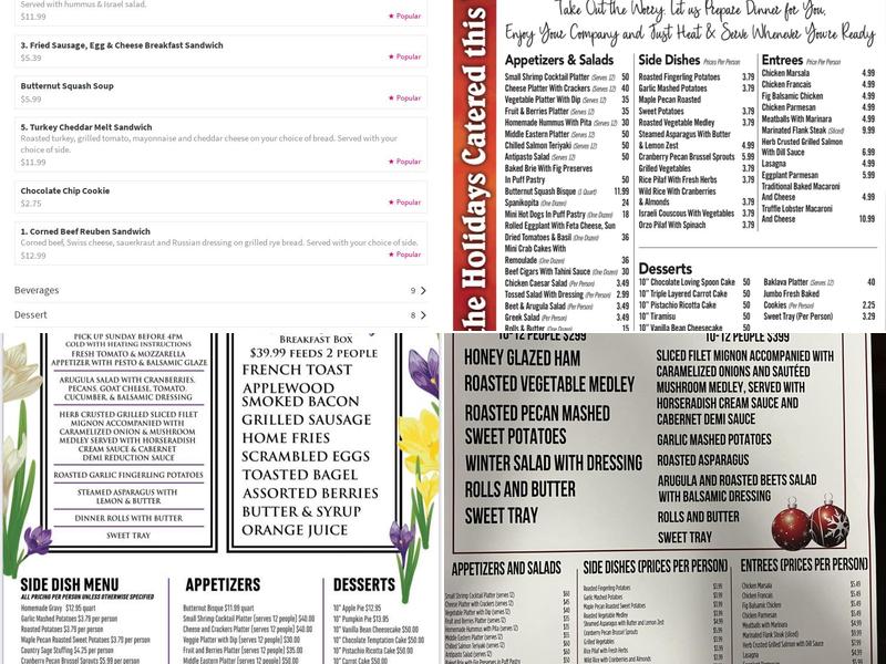 Saati Deli & Catering Menu