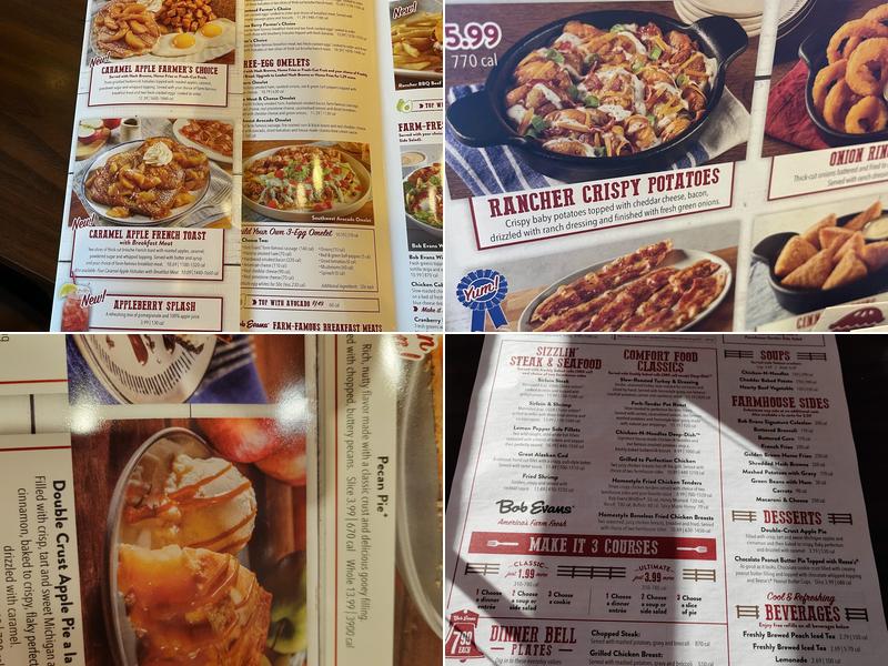 Bob Evans Menu