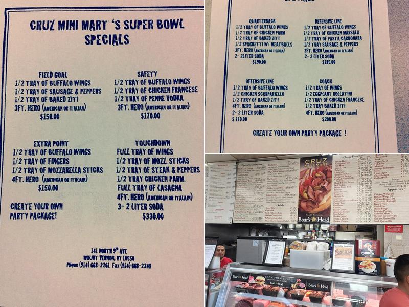 Cruz Deli Menu
