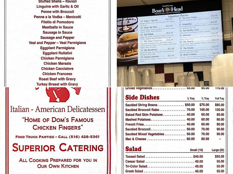 Dominick's Italian-American Deli Menu