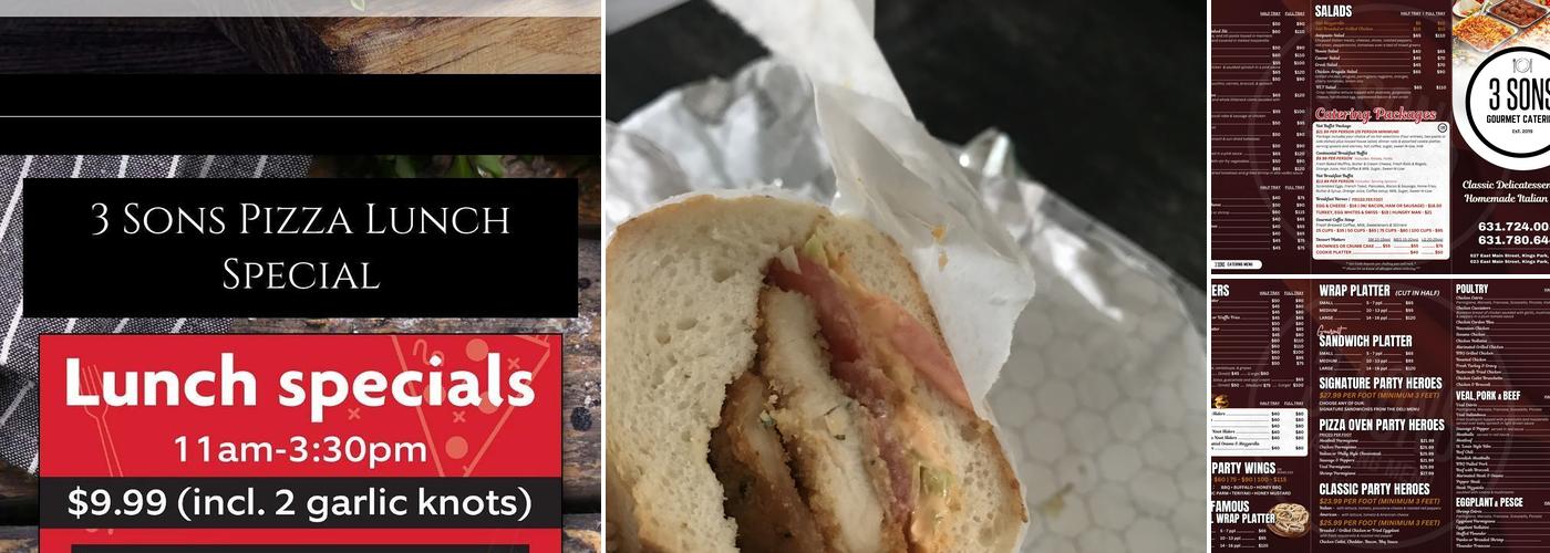 3 Sons Deli & Catering Menu