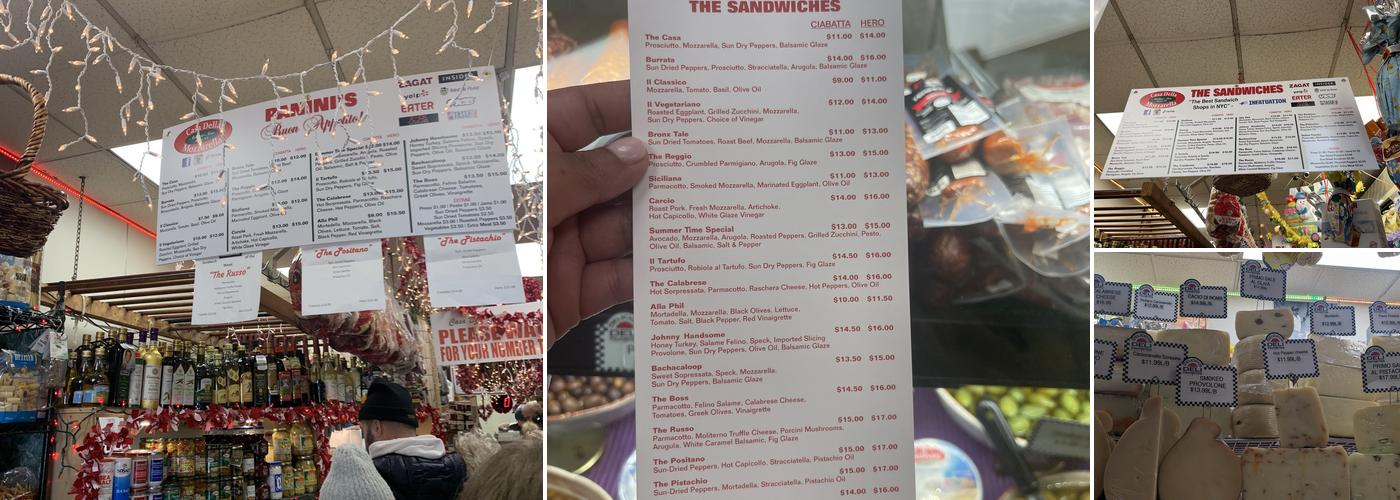 Casa Della Mozzarella Menu